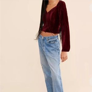 Lost + Wander Sonoma Velvet Blouse